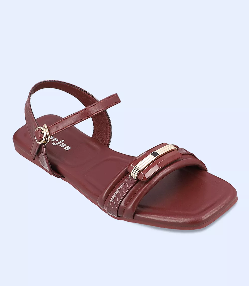 Casual Sandal for Women in Maroon