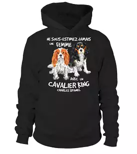 Cavalier King Charles Spaniel T-shirt Femme - Ne Sous-Estimez Jamais une Femme - CTS23032203