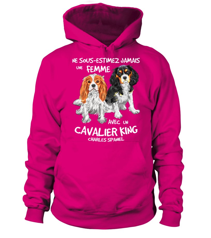 Cavalier King Charles Spaniel T-shirt Femme - Ne Sous-Estimez Jamais une Femme - CTS23032203