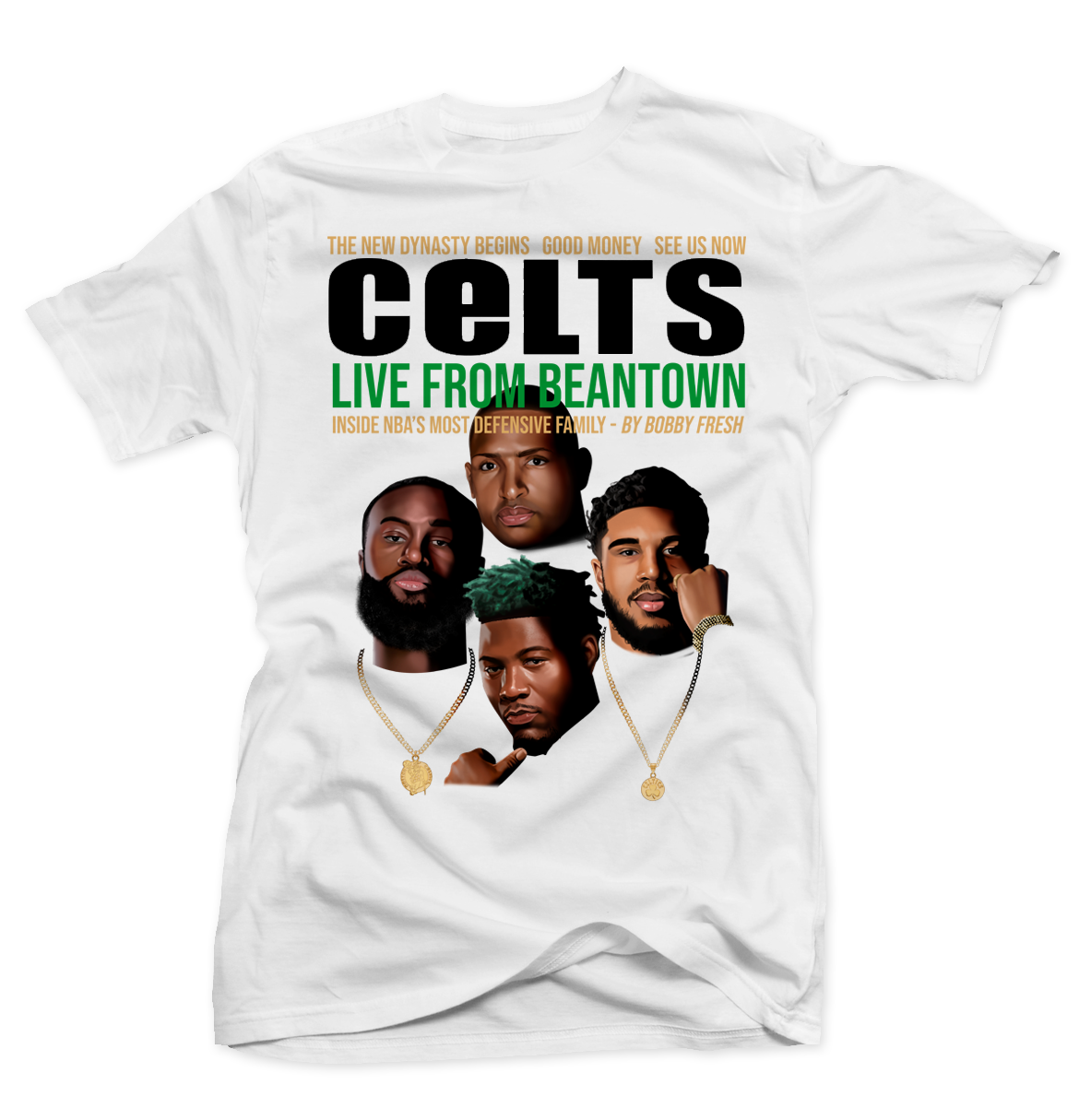 Celtics Death Row White T-Shirt.