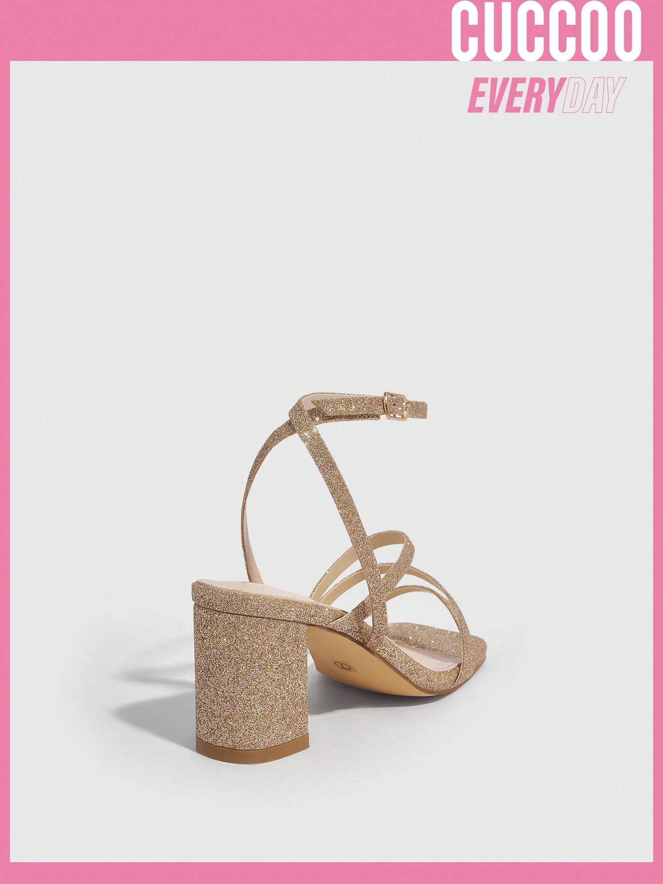 Champagne Color High Heel Sandals for Women - Spring and Summer Fashion