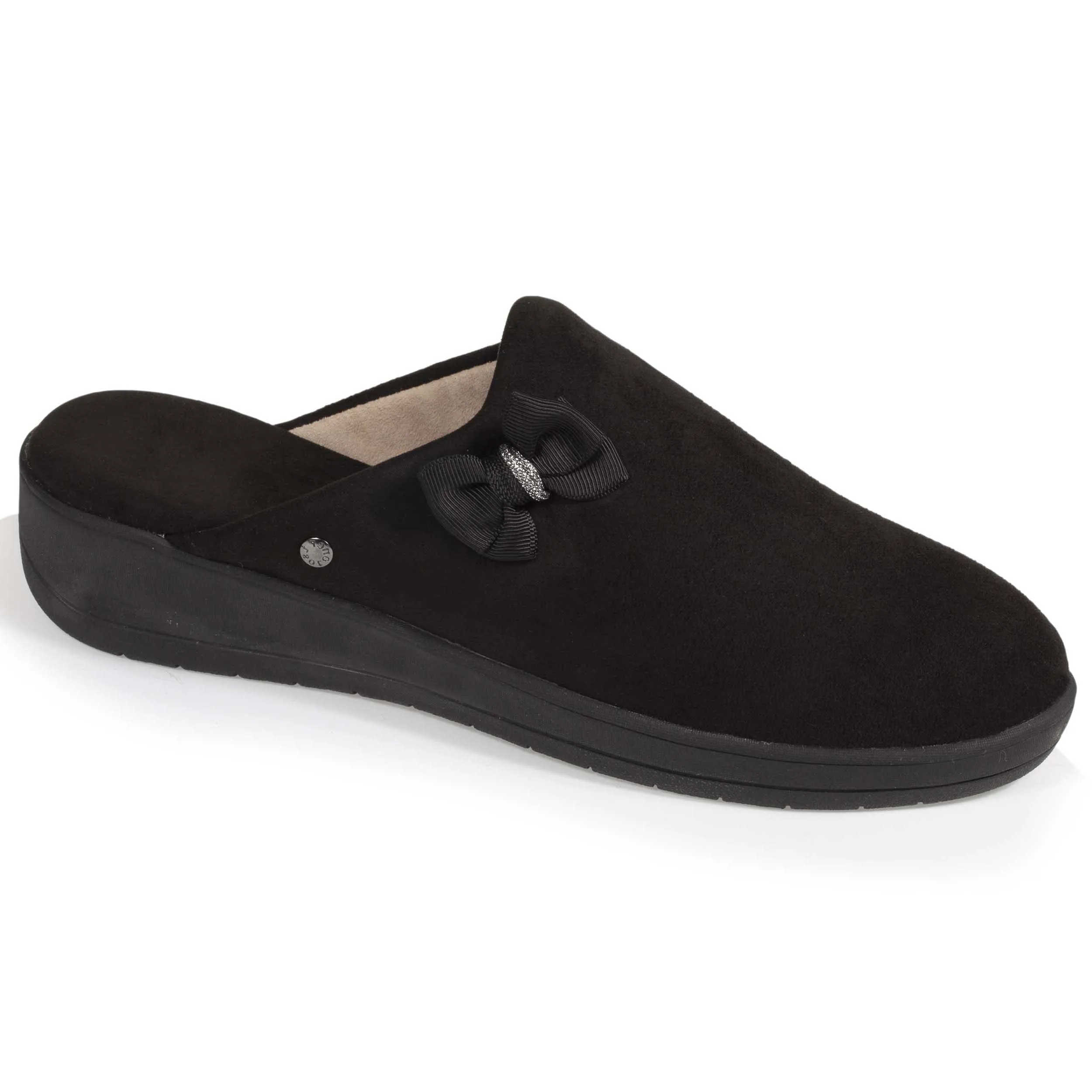 Chaussons mules Femme Talon Nud Noir