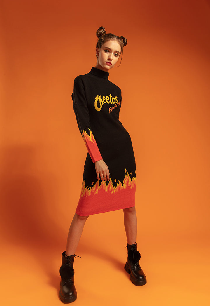 Cheetos Flame Sweater Dress