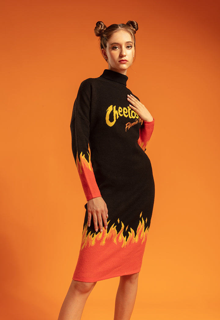 Cheetos Flame Sweater Dress