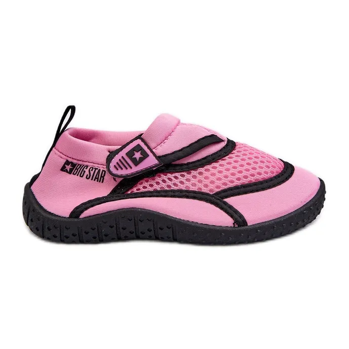 Children's Pink Big Star NN374465 Roses and Purples Water Shoes