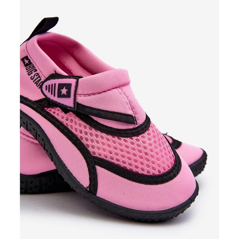 Children's Pink Big Star NN374465 Roses and Purples Water Shoes