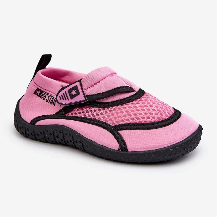 Children's Pink Big Star NN374465 Roses and Purples Water Shoes