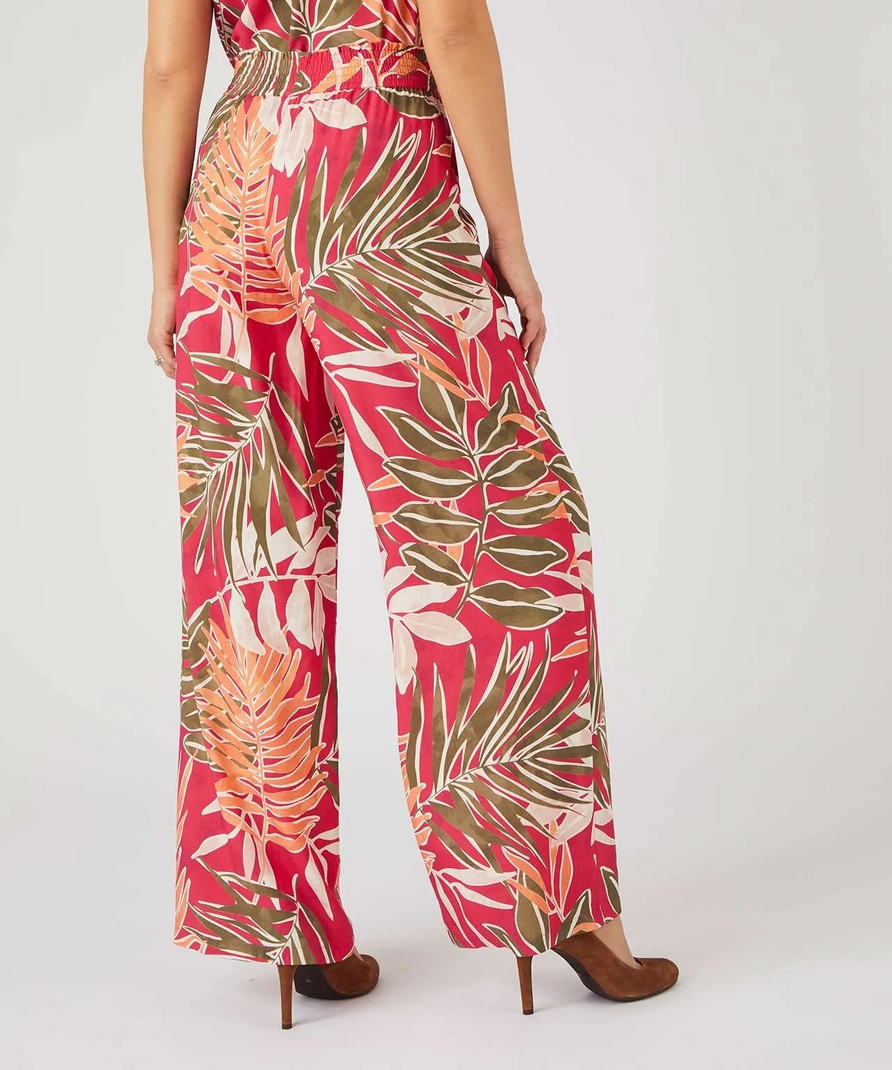 Fashionable Climatyl Printed Wide-leg Trousers