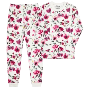 Coccoli Long Sleeve Pajama with Flower Print