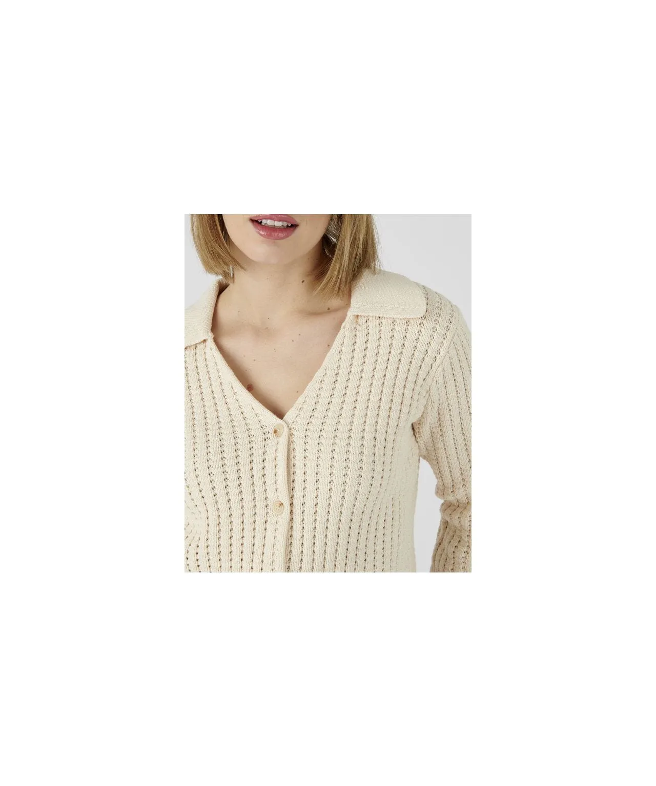 Collared Cardigan Sweater