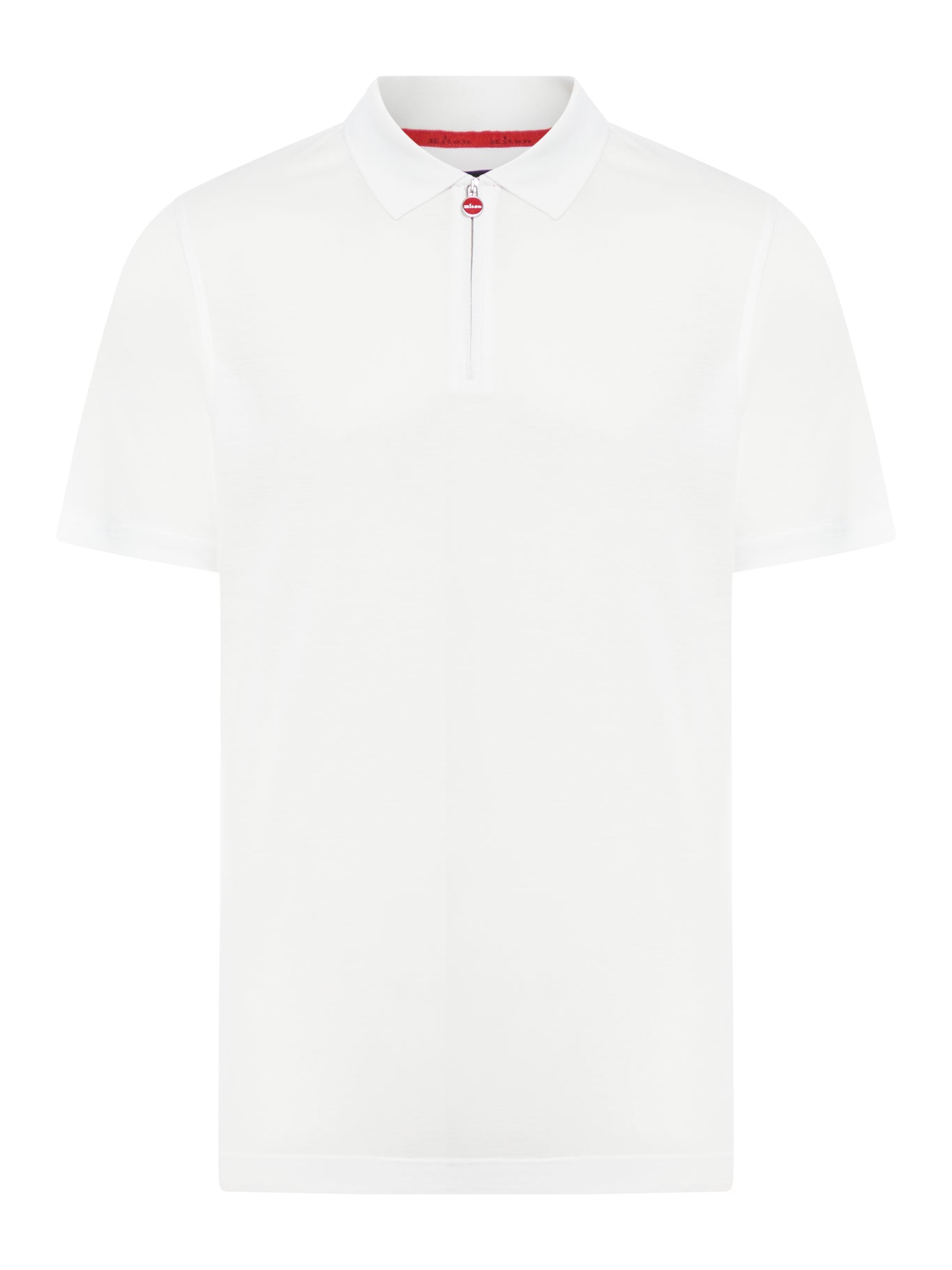 Cotton polo shirt with zipper