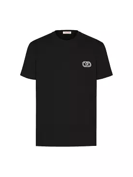 Cotton V-Logo Signature Patch T-Shirt