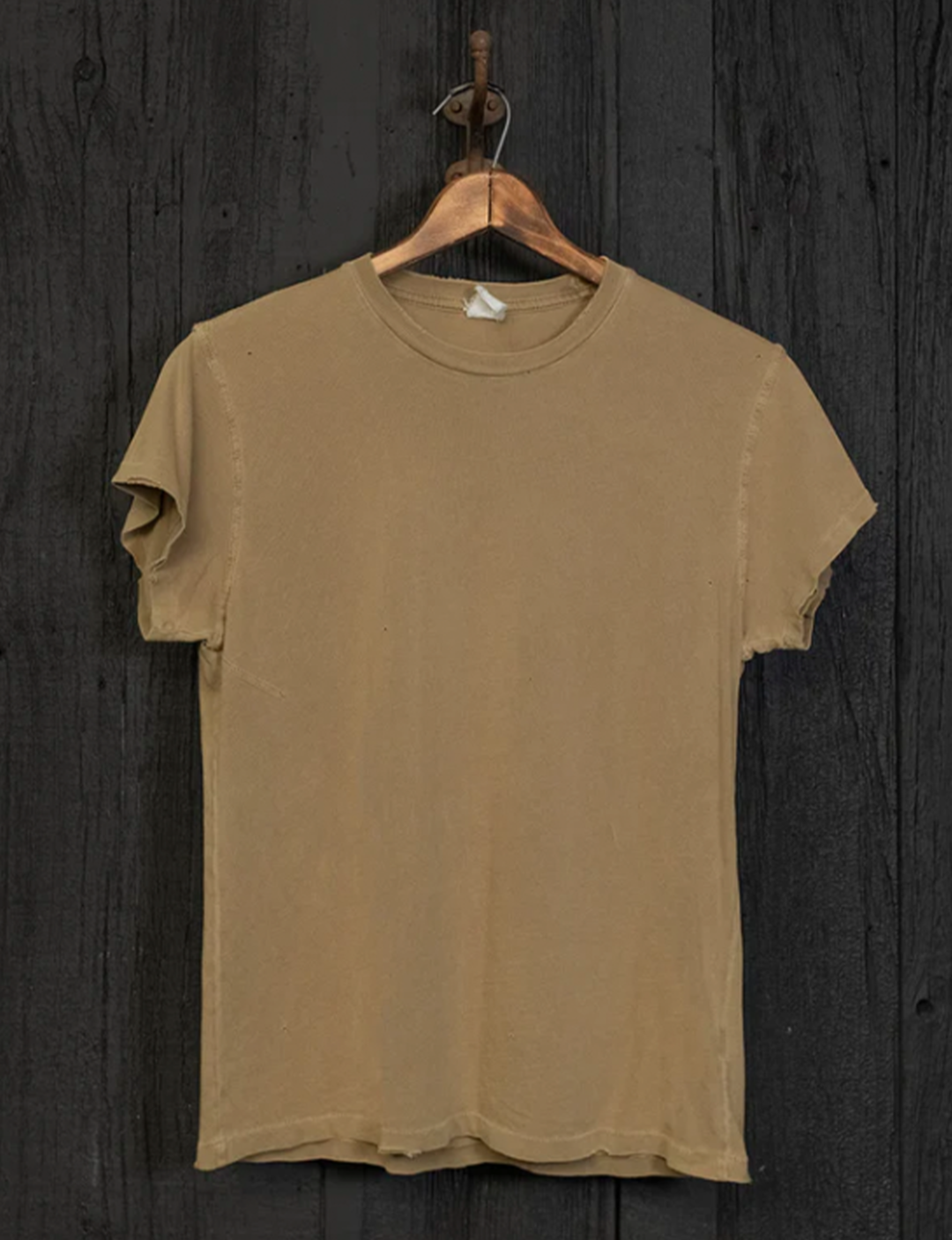 Crew Neck T-Shirt, Fawn