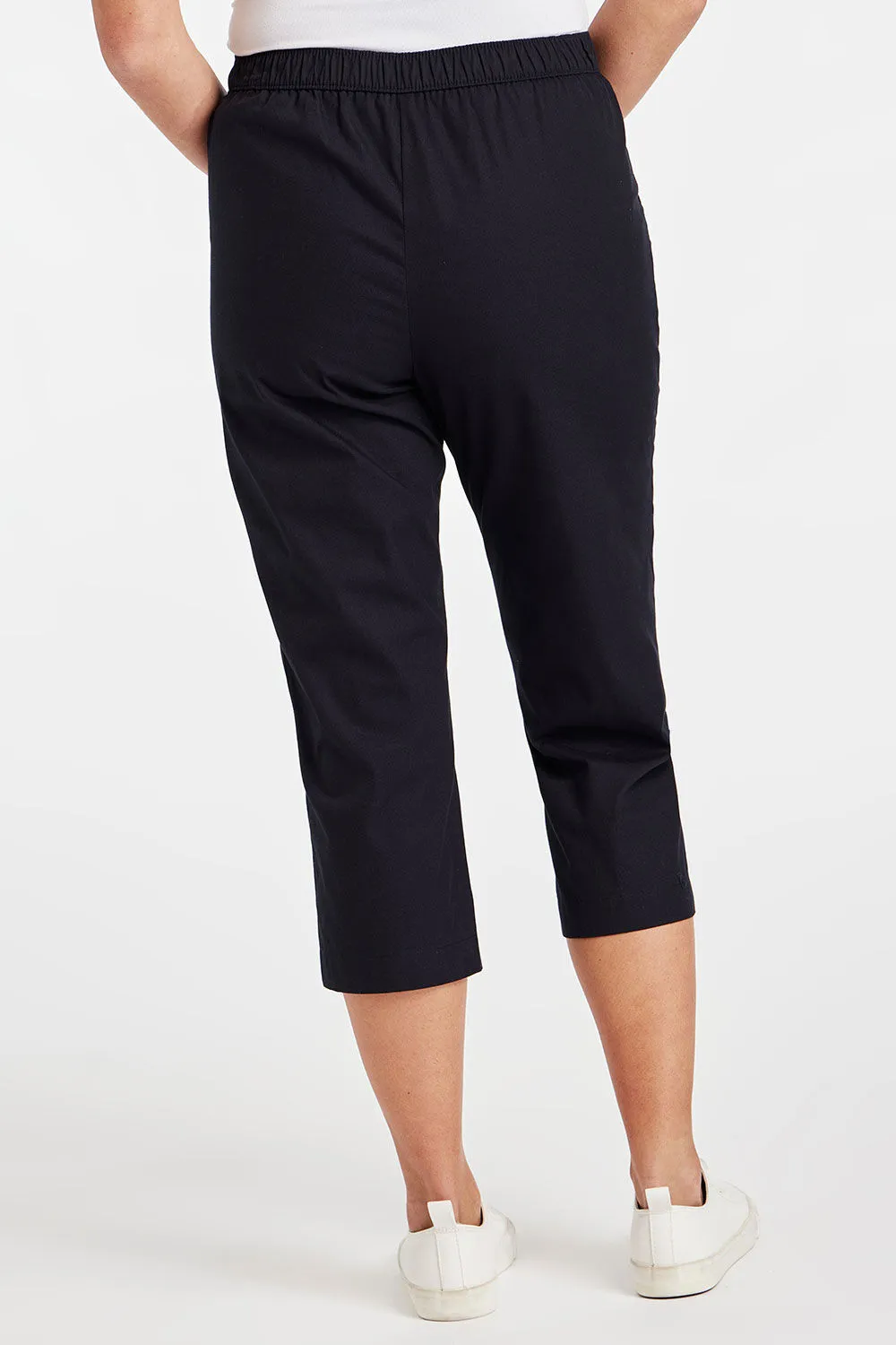 Elasticated Cropped Trousers