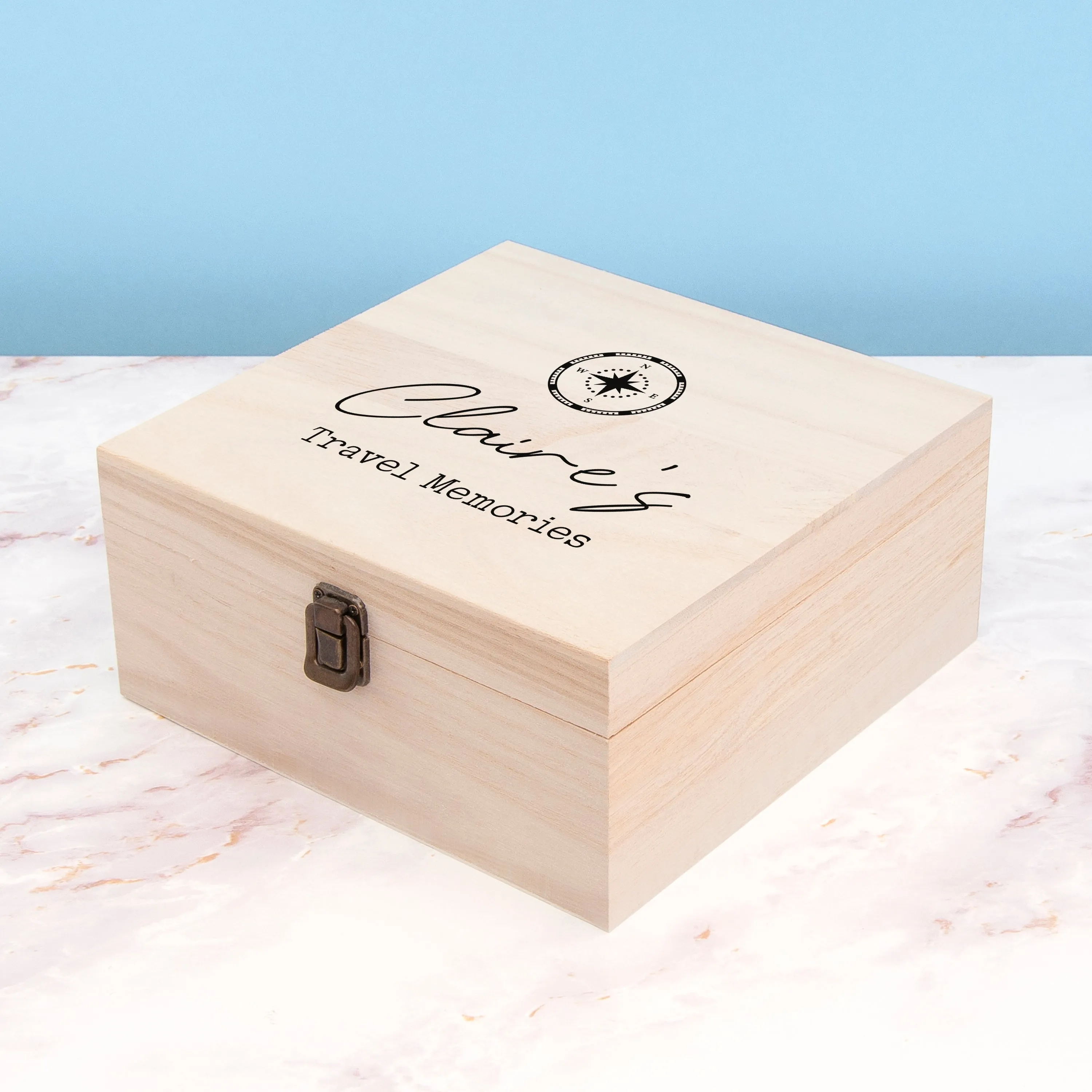 Custom Travel Keepsake Box