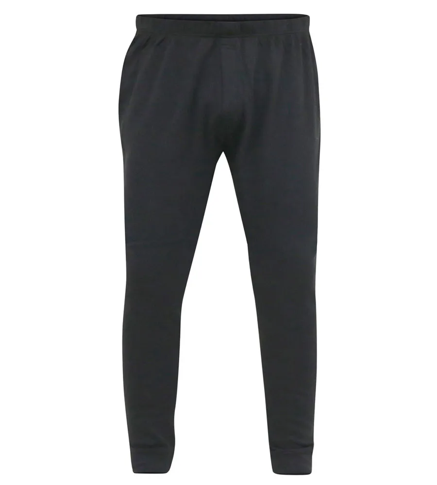 D555 Men's Black Thermal Long Johns Trousers (Boston)