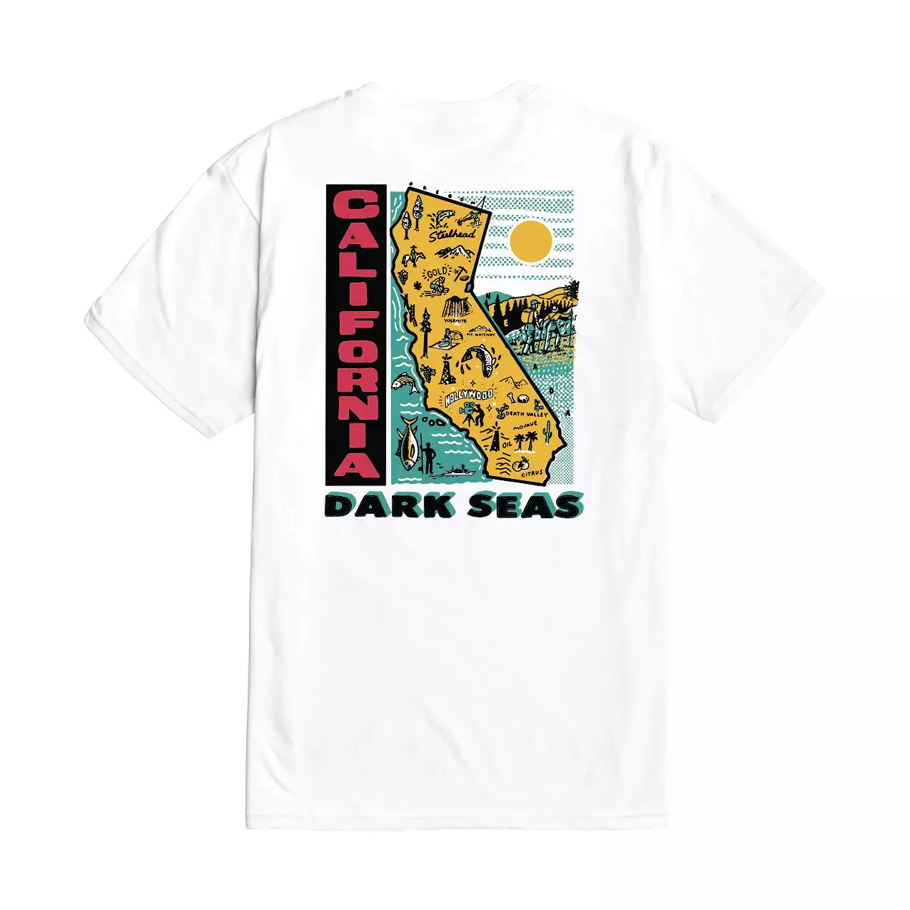 Dark Seas California Premium White T-Shirt