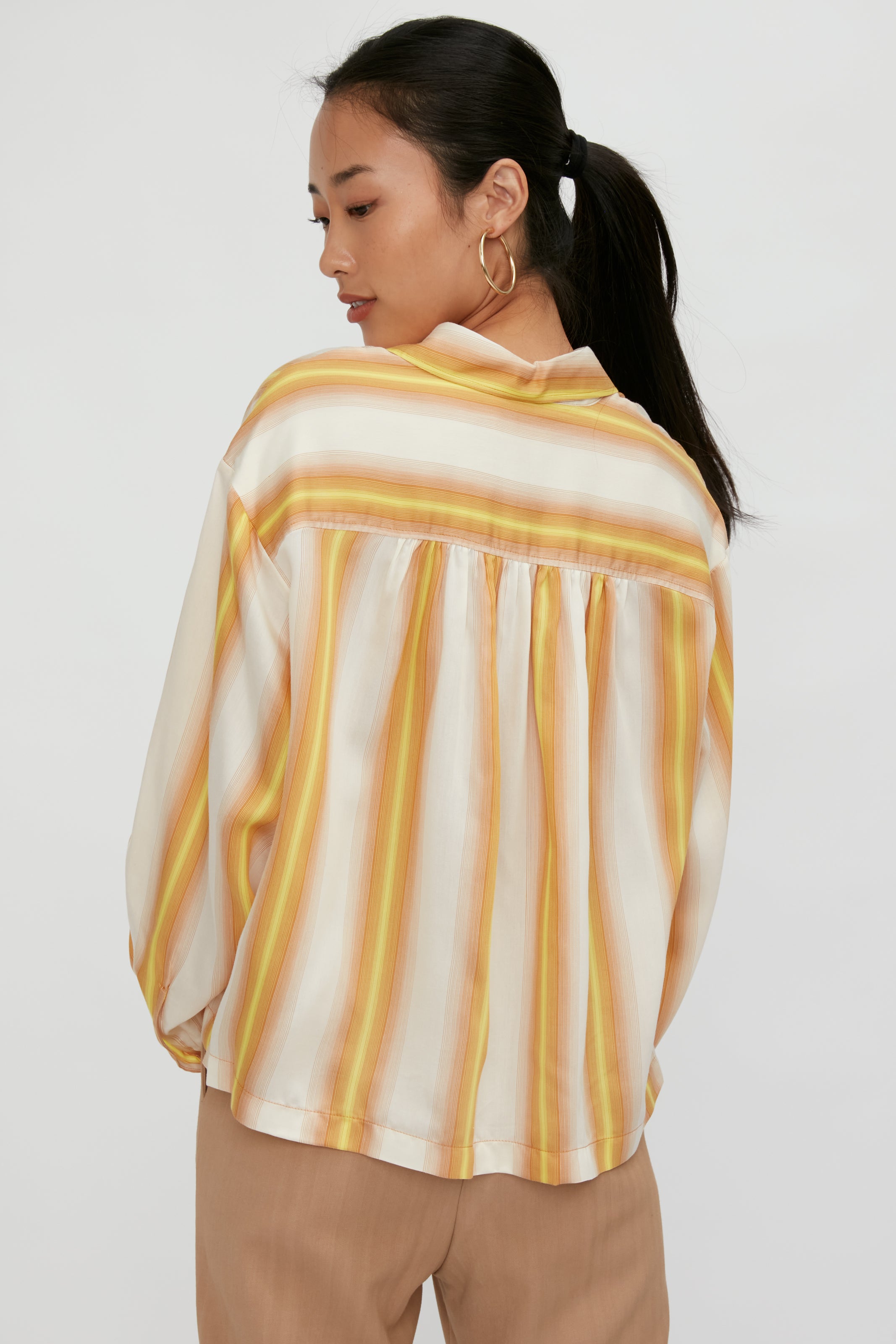 Degradé Stripe Shirt Crystals Ambra