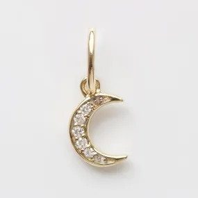 Crescent Moon Diamond Charm