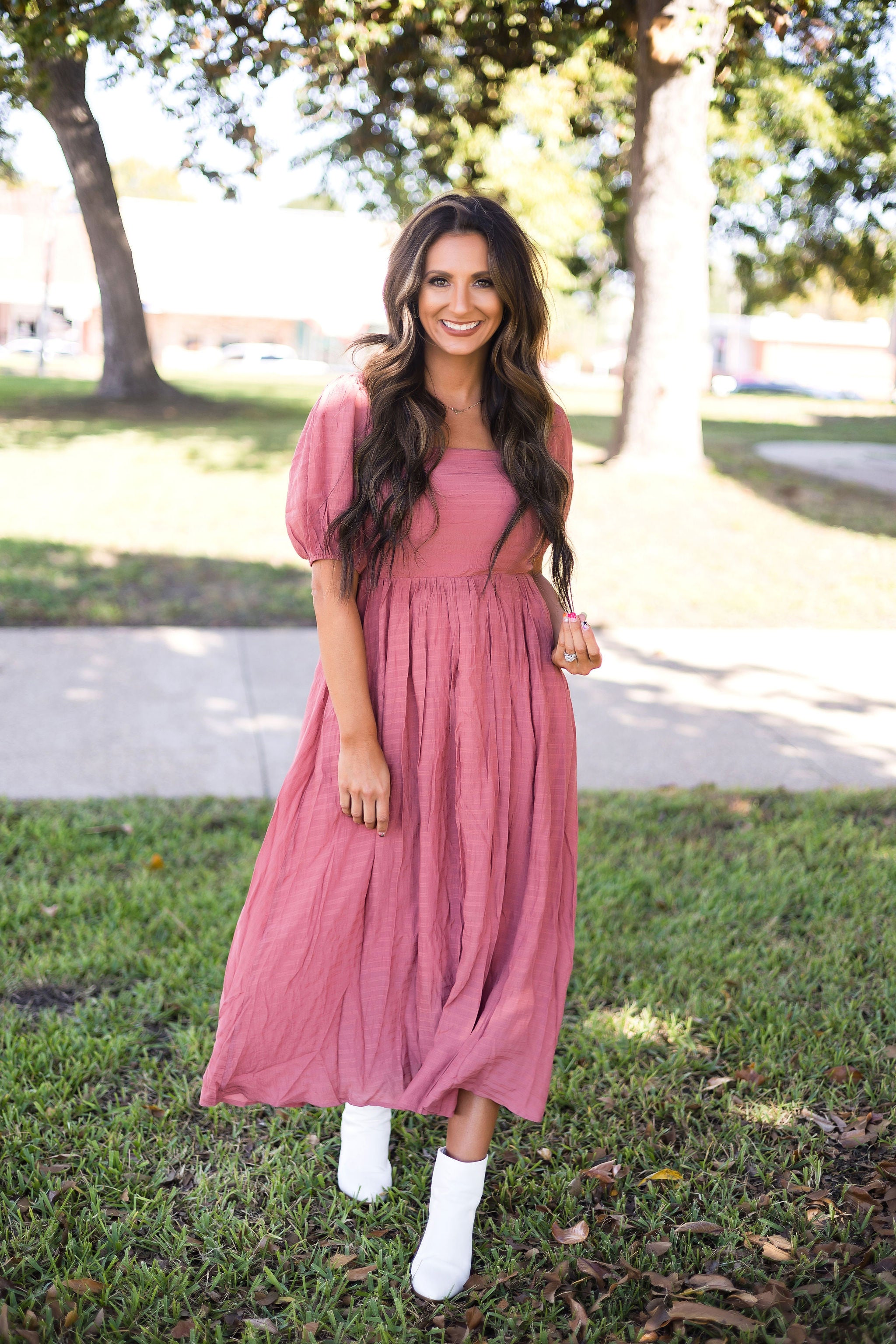 Dusty Rose Dress - Shop Now