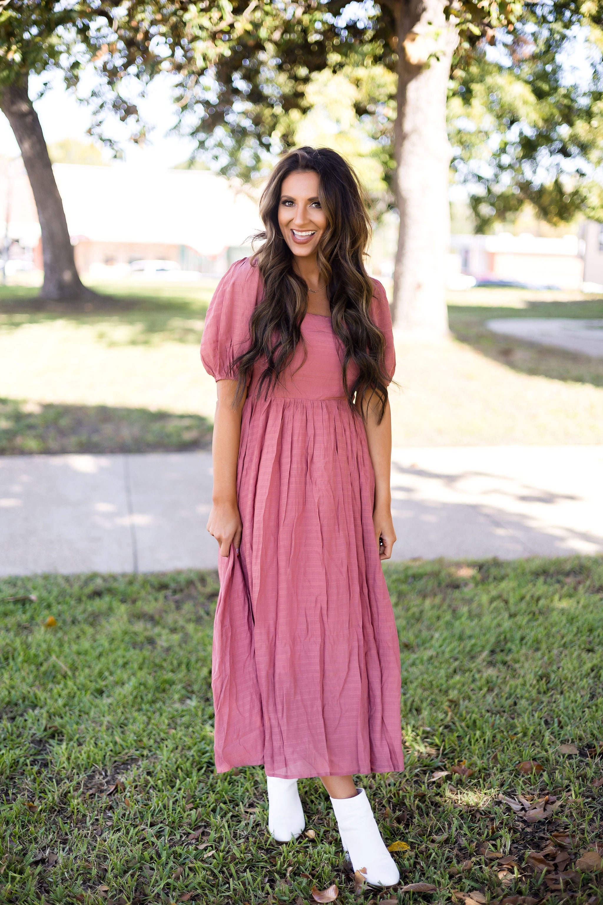 Dusty Rose Dress - Shop Now