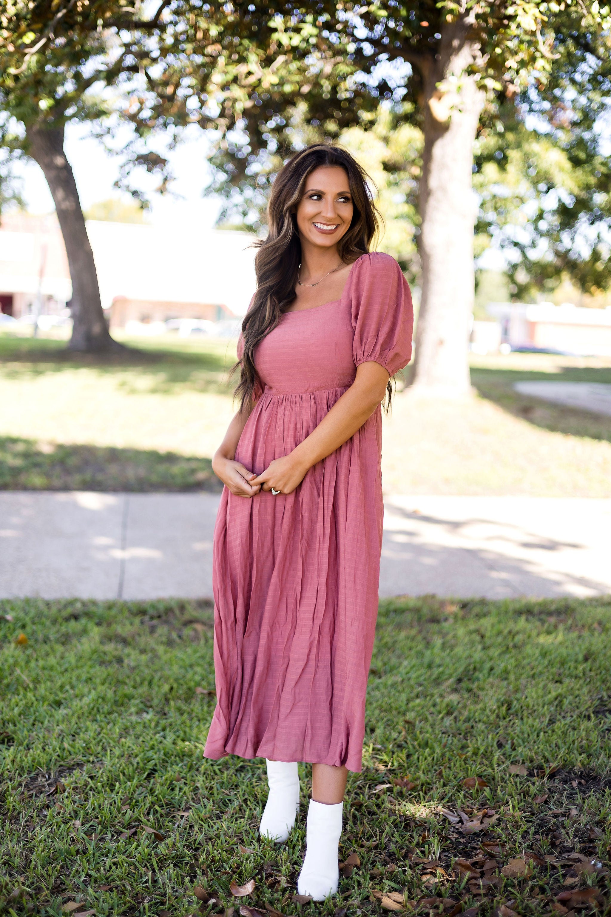 Dusty Rose Dress - Shop Now