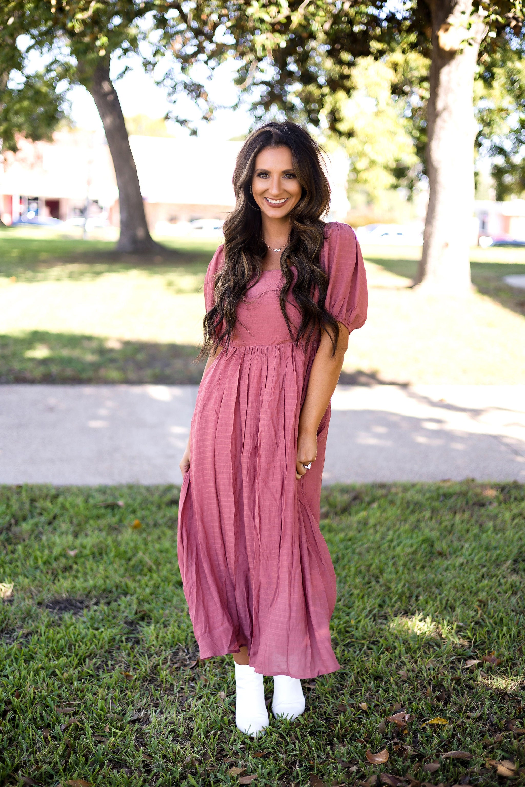 Dusty Rose Dress - Shop Now