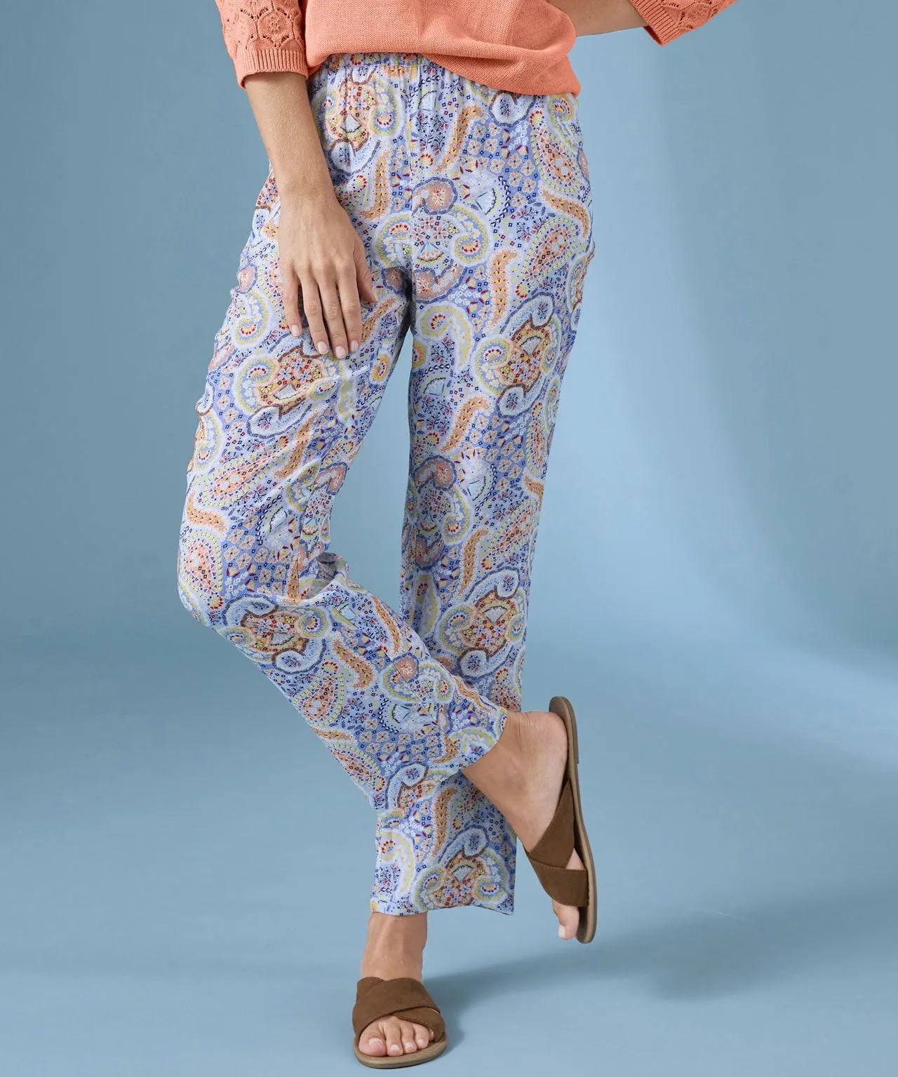 Trendy Ecovero Paisley Trousers