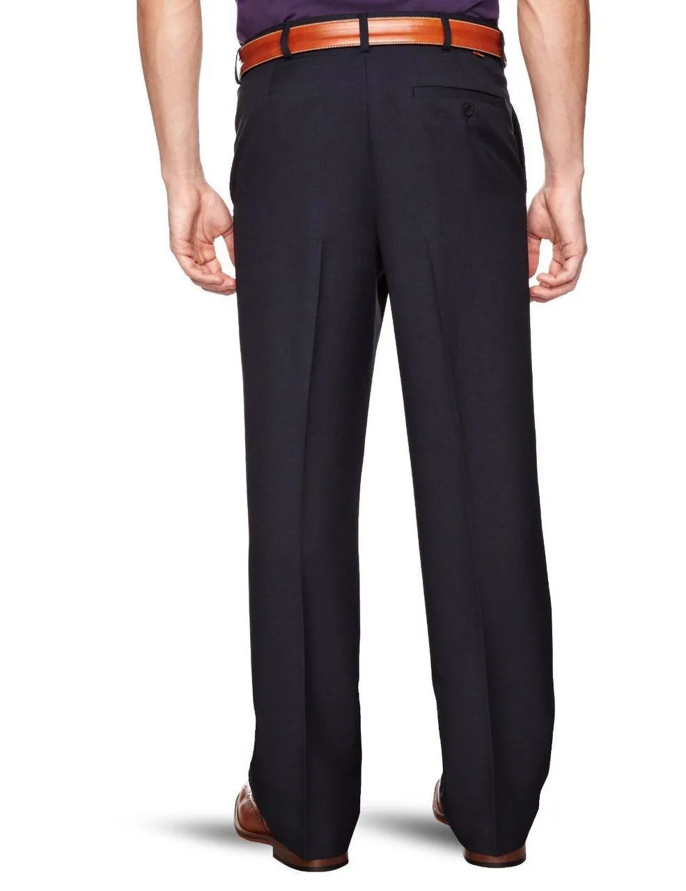 Farah Flexi Waist Trousers in Navy