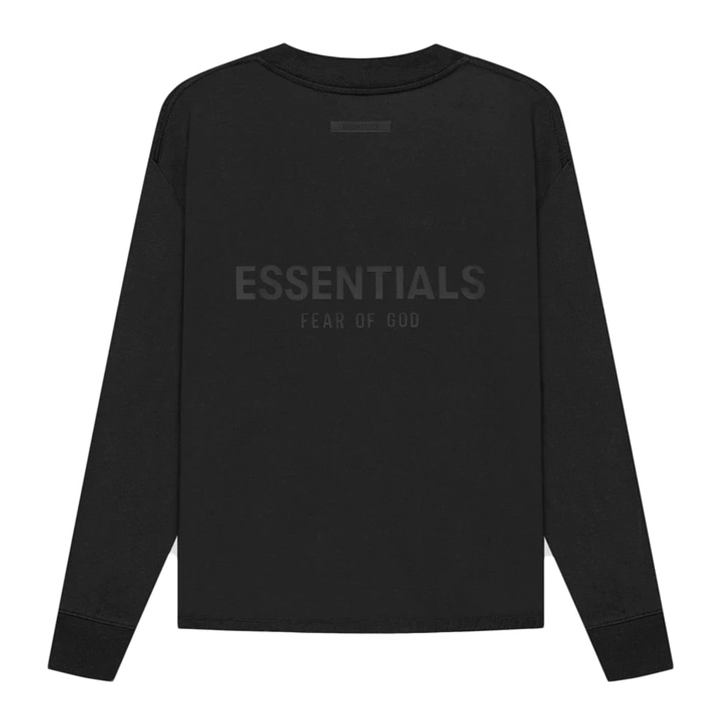 FEAR OF GOD ESSENTIALS BLACK LONG SLEEVE T-SHIRT (SS21)