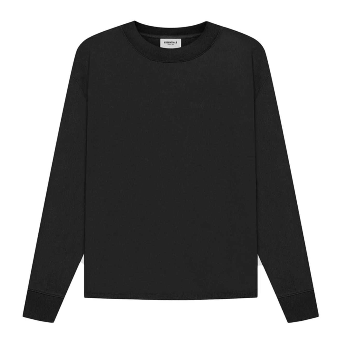 FEAR OF GOD ESSENTIALS BLACK LONG SLEEVE T-SHIRT (SS21)