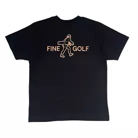 Fine Golf - Looper Man T-shirt Black