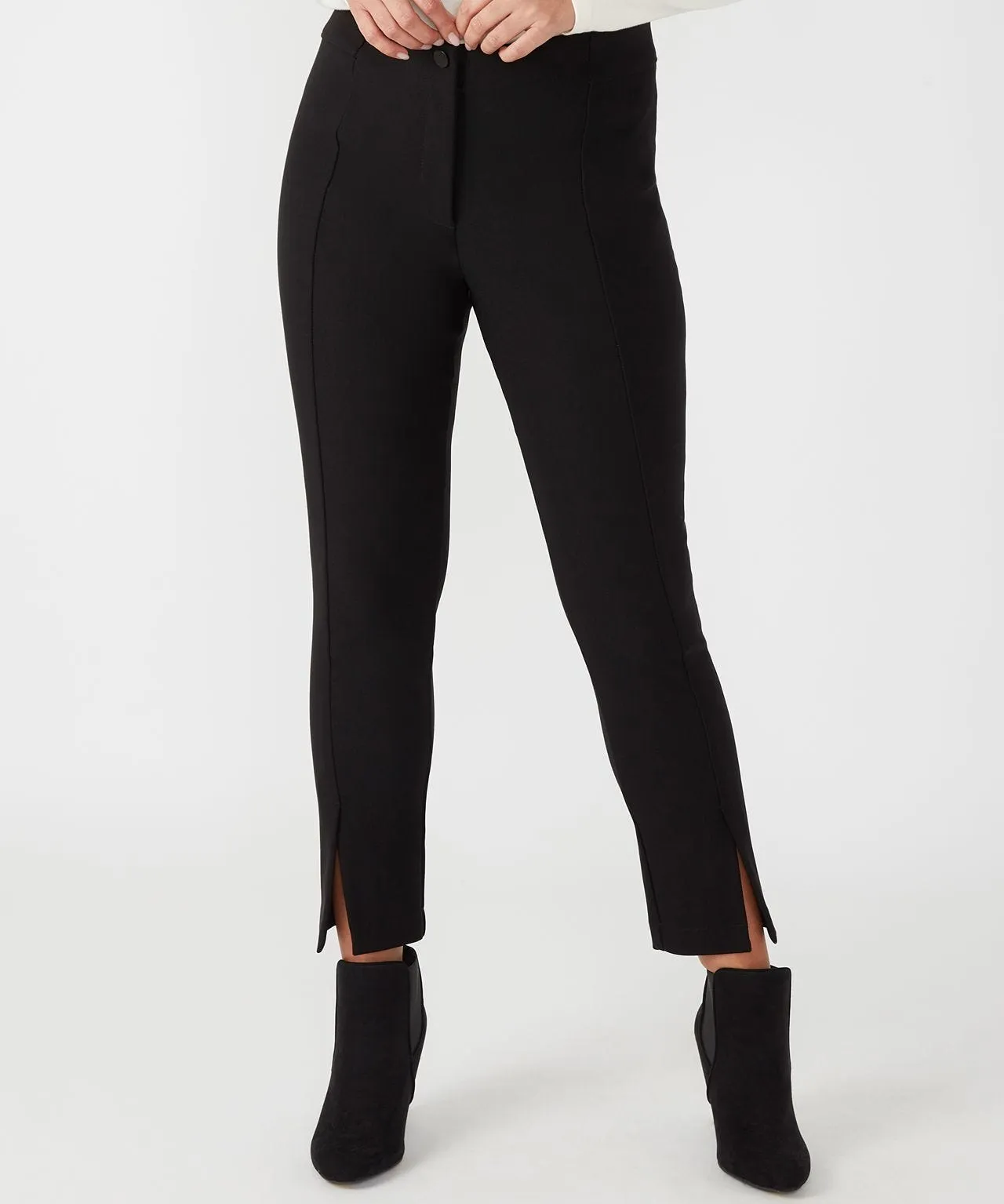 Ankle Length Slim Fit Trousers at Avenue One