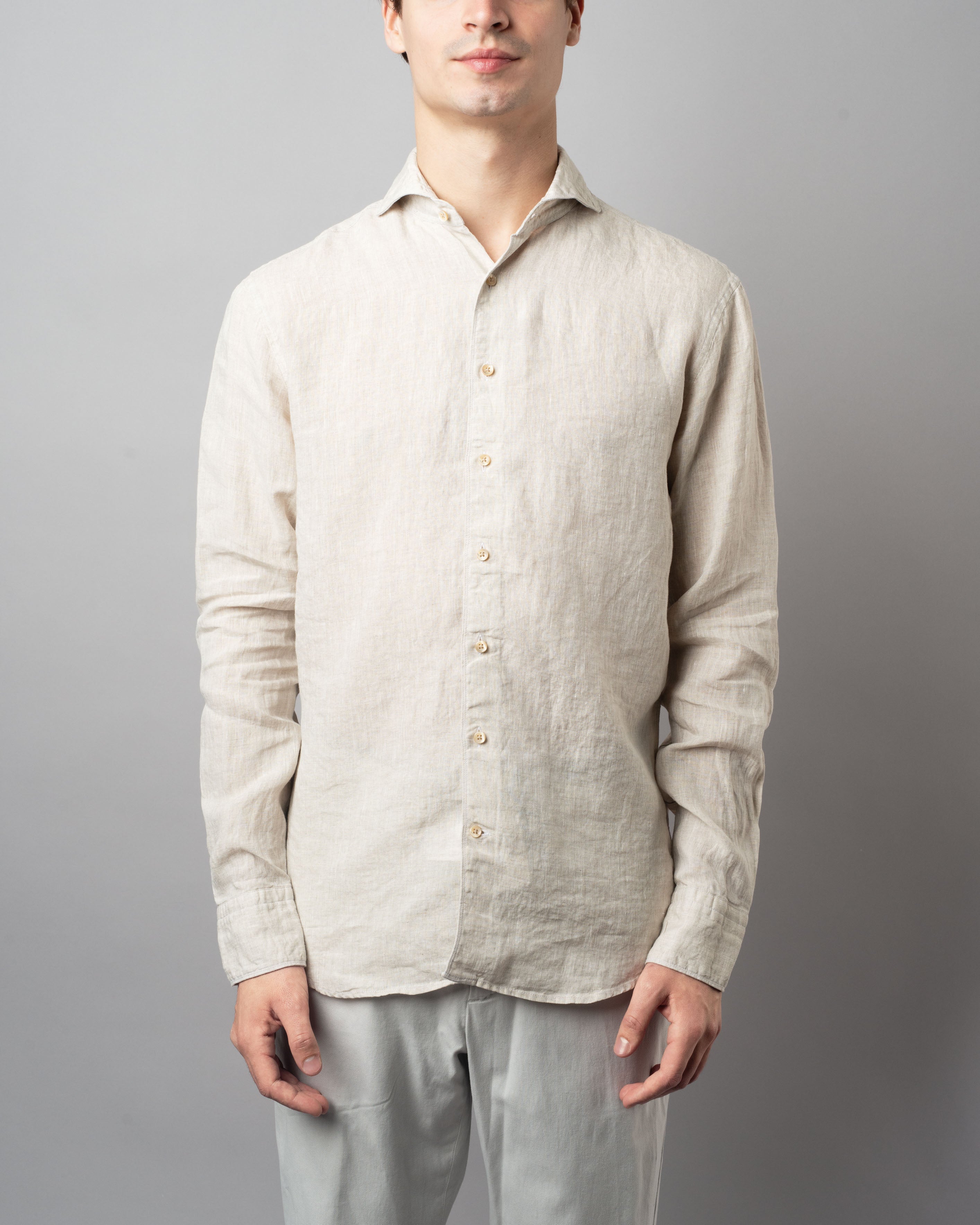 Fitted Linen Shirt