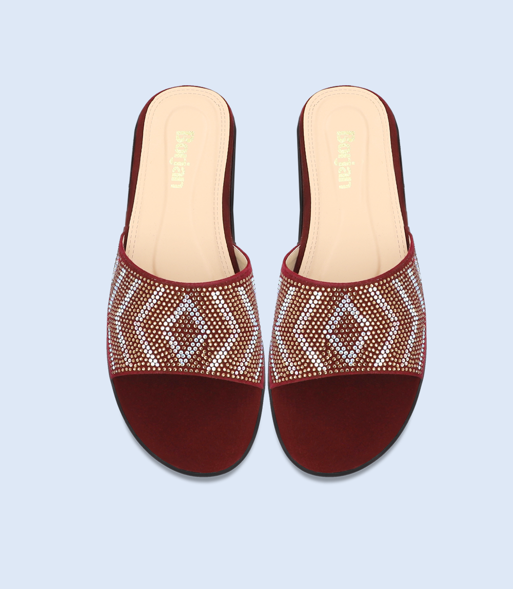 Formal Slipper for Women - Maroon, Model: BW8743