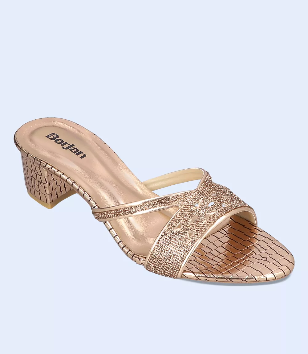 Formal Slipper Heels for Women - BW9645 Champagne