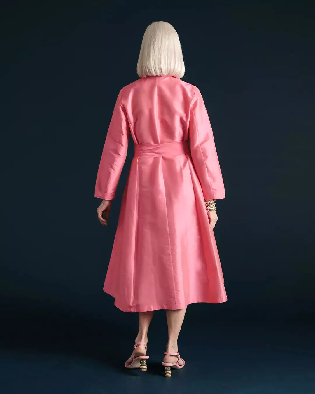 Frances Valentine pink wrap dress