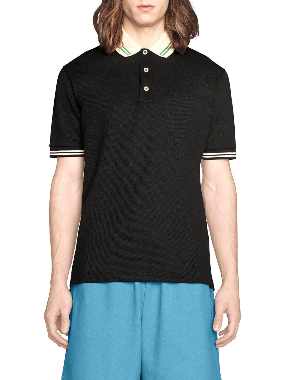 GG logo cotton pique polo shirt