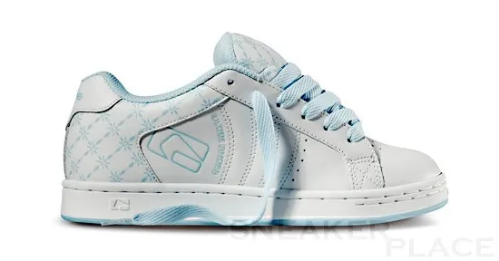 Globe Focus Girls Shoes White Sky Blue