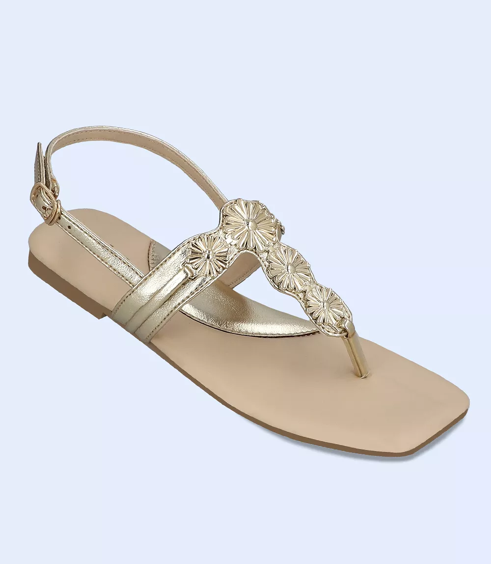 Golden Women Casual Sandals