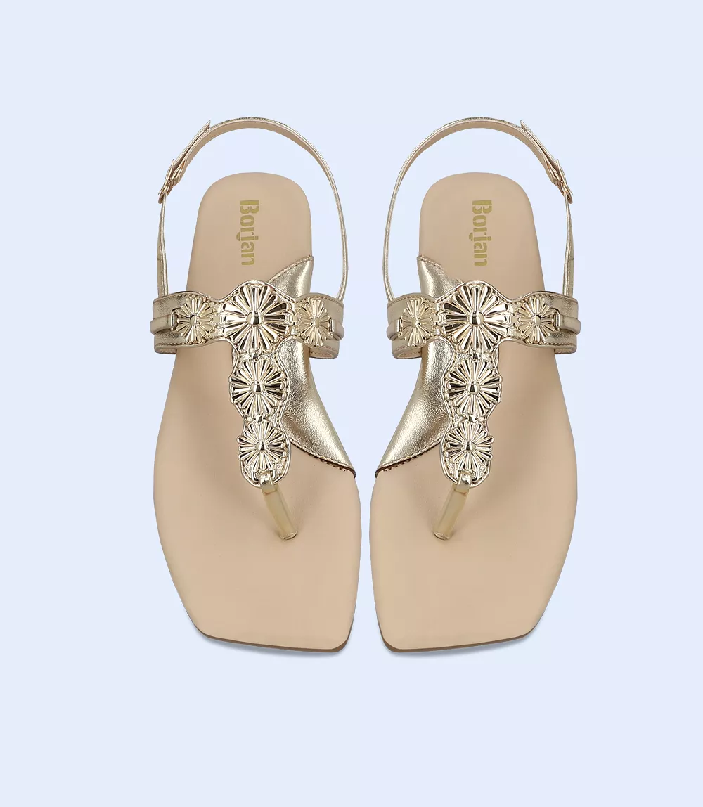 Golden Women Casual Sandals