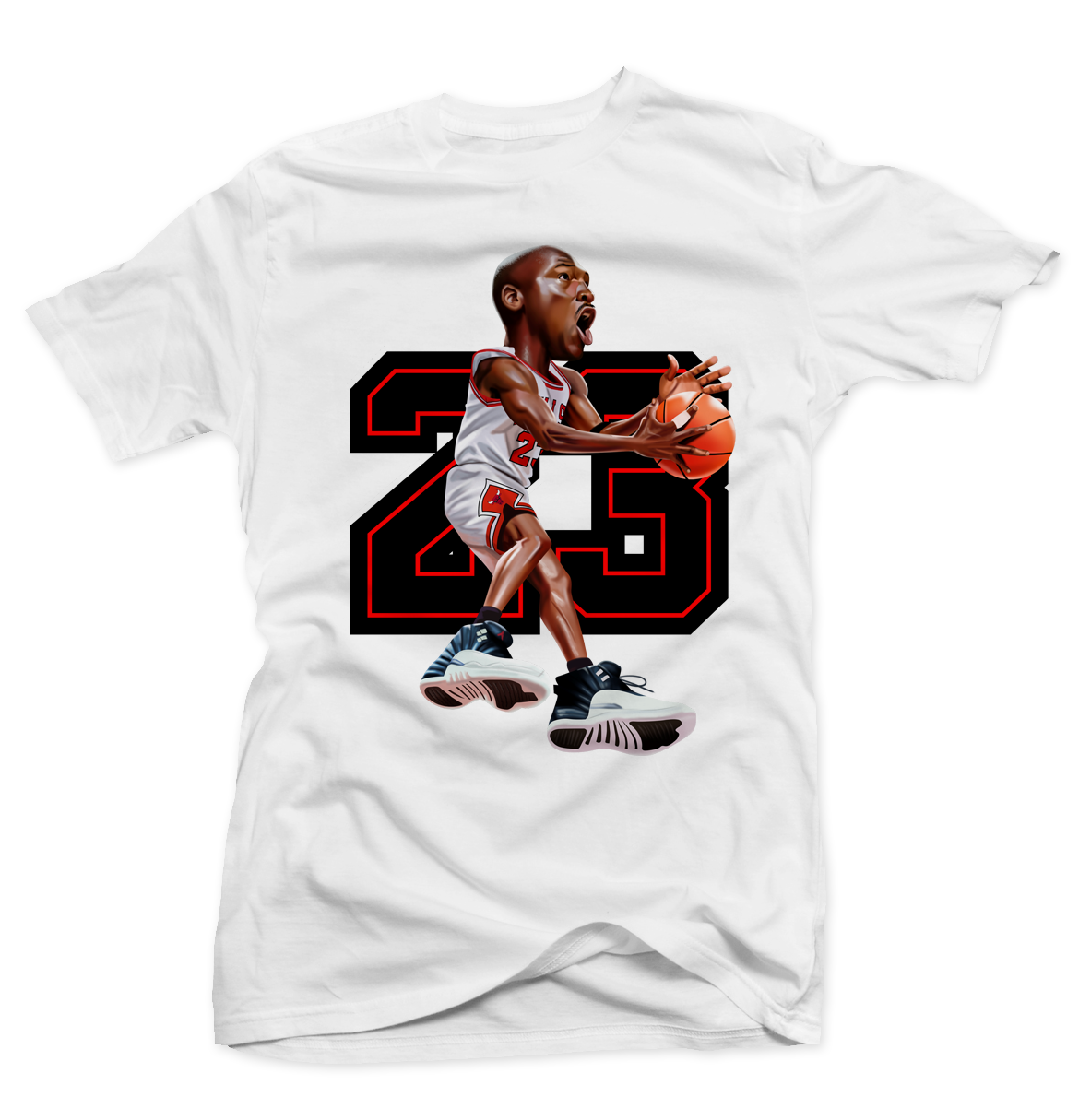 Google-friendly product listing: Jordan Playoff 12s White Tee (Mj 23)