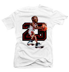 Google-friendly product listing: Jordan Playoff 12s White Tee (Mj 23)