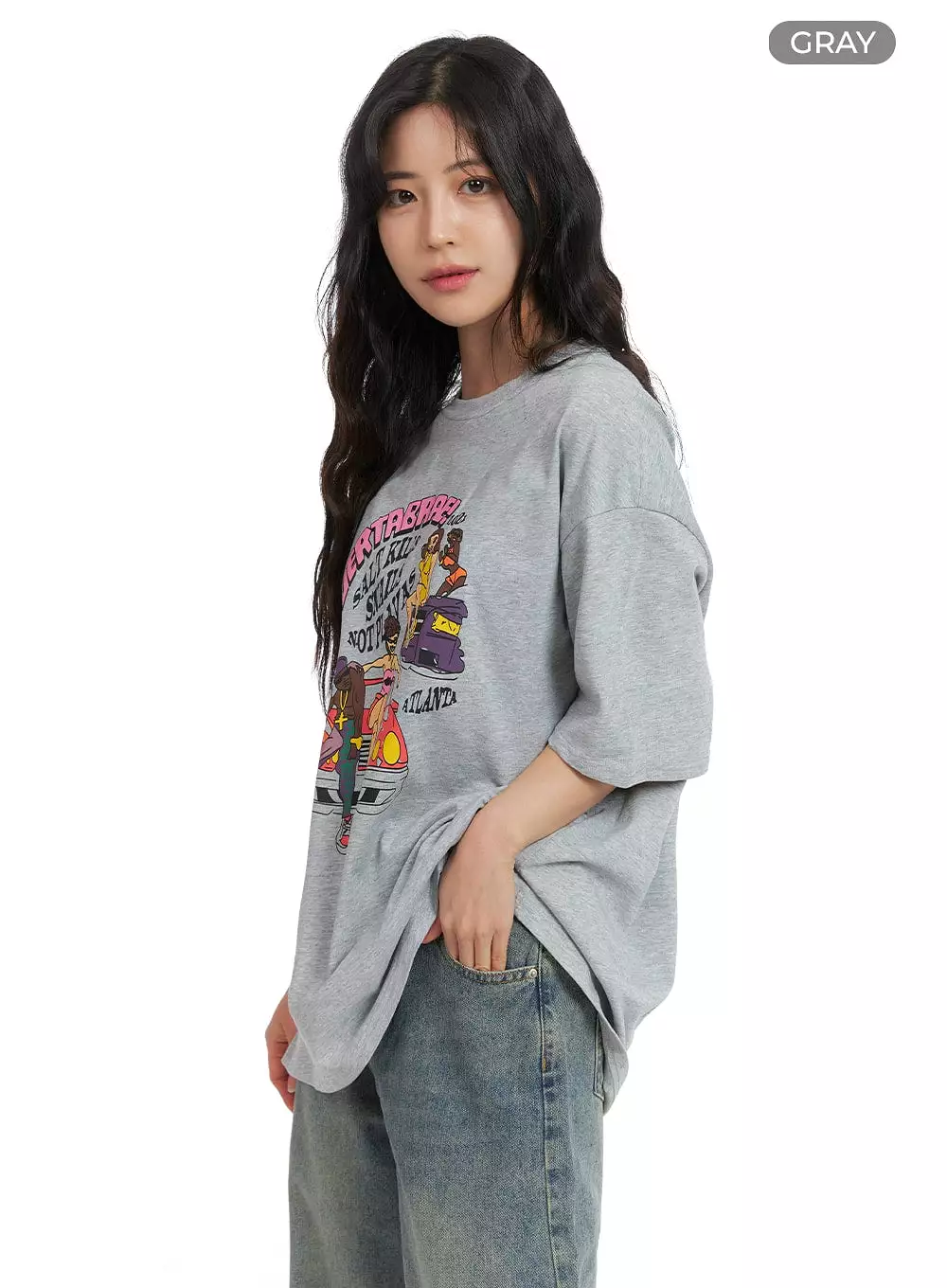 Graphic Oversized T-Shirt - OM427