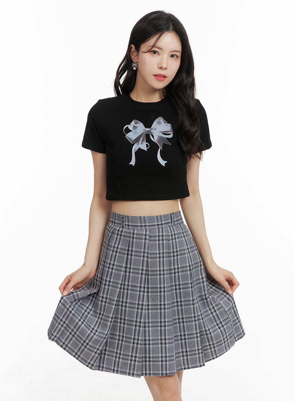 Graphic Ribbon Crop Tee OM421 - Buy Online | Limited Stock | Shop Now