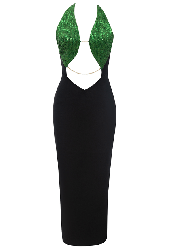 Green Midi Dress for Women