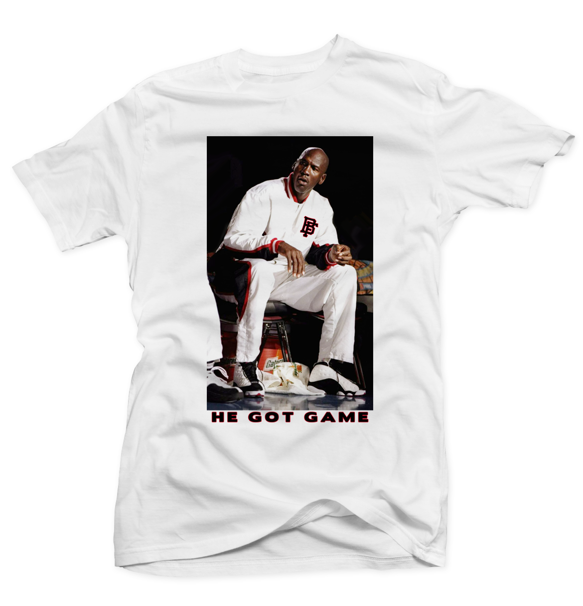 He Got Game Michael Jordan White T-Shirt