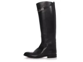 Hermès Jet Black Boots.