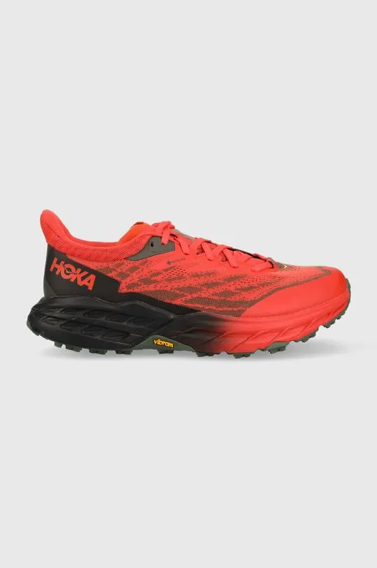 Hoka One One Running Shoes Speedgoat 5 GTX Red Color