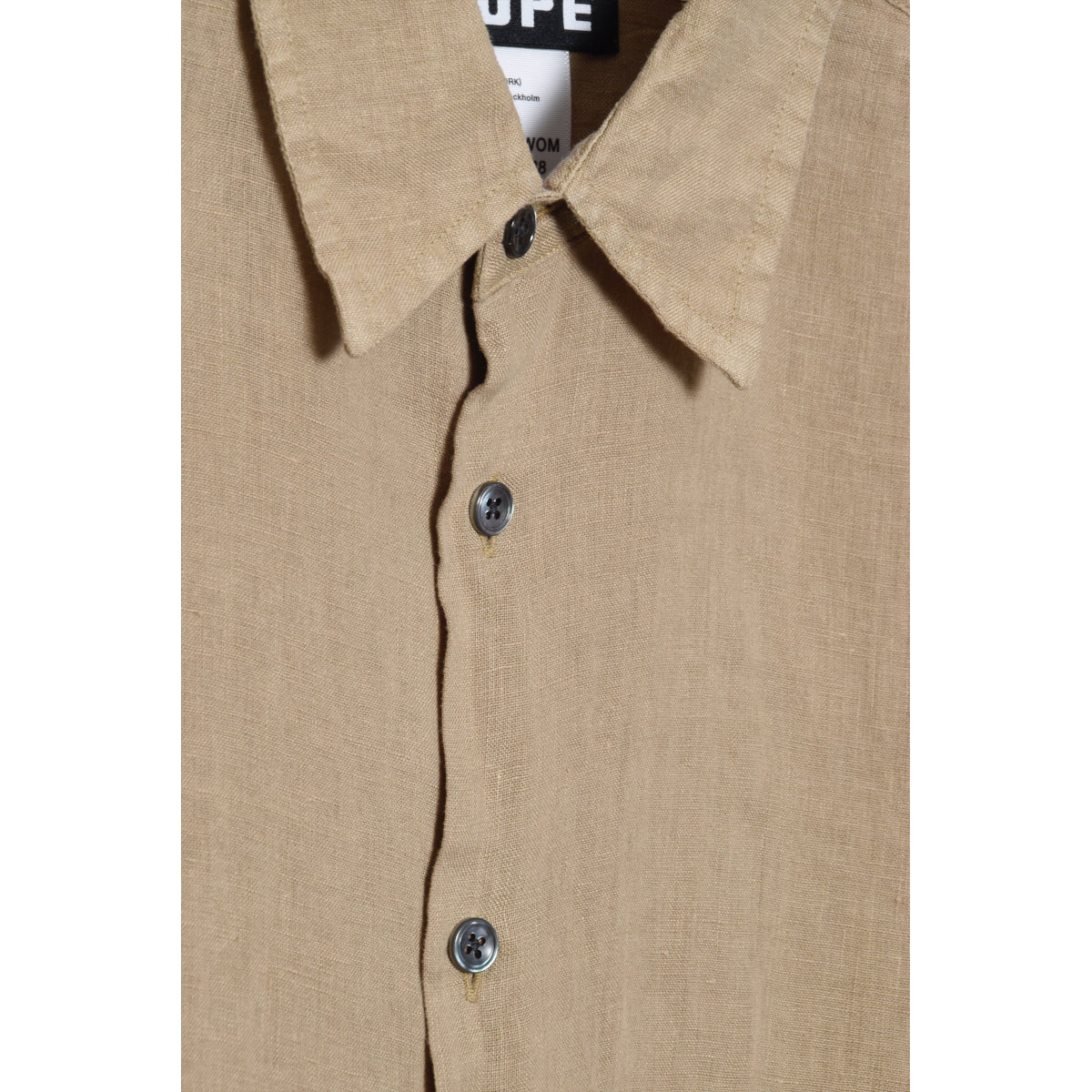 Hope Air Beige Clean Linen Shirt